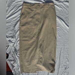 Elegant Tan Maxi Skirt